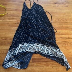 Lulu’s Paisley Flowy Asymmetrical Hem Dress